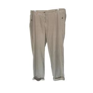 J. Jill Pants Beige Basic Granola Girl Casual Plus Straight Leg Pants Size 16